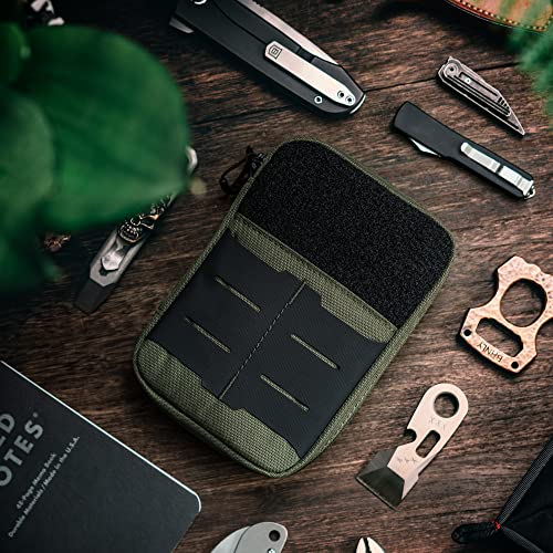TACTICAL GEEK Block E2.0 EDC Compact Waist Multi-Purpose Molle Pouch Organizer, Green - color: Green