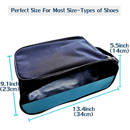 Golf Shoes Bag, Golf Shoe Bag Men, Travel Shoes Bags Zippered Sport Shoes Bag (Sky-Blue) - color: Sky-Blue