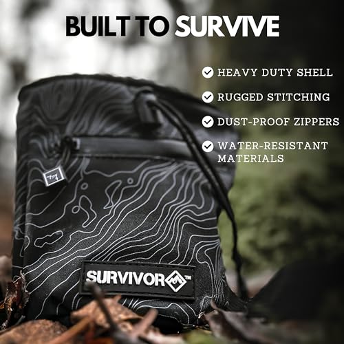 SURVIVOR Chalk Bag + 150ML Liquid Chalk Bundle
