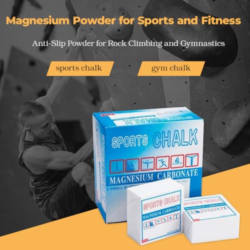 Athletic Gymnastic Powder Chalk Block, Premium Sport Hand Chalk, Consists of 8 Blocks, Gymnastics, Weightlifting, Rock Climbing,1Lb (8 Blocks x 2oz)
