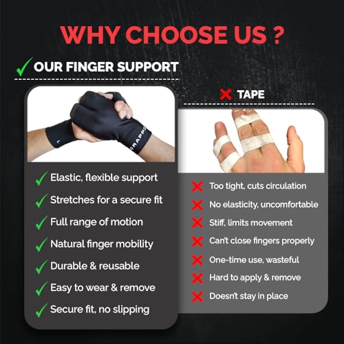 Finger Support Athletic Compression Gloves, Splint Alternative, Unisex M | Athletic Buddy Tape & Trigger Finger Sleeve & Brace, Arthritis Pain Relief & Joint Stabilizer for All Sports - size: Medium, style: Original Glove