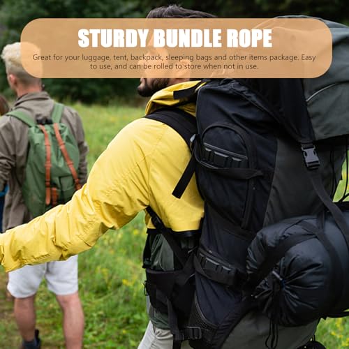 2pcs Thickened Fixed Straps with Quick Release Buckle, Sturdy Cargo Securing Bundle Ropes for Backpacks, Yoga Mats, and Tent Fastening