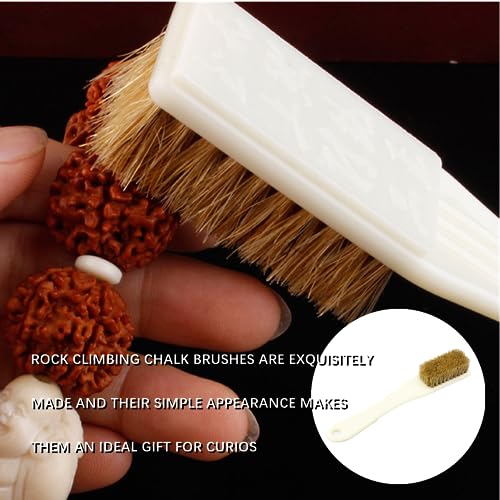 4 PCS Climbing Brush Sturdy Bouldering Brush Climbing Holds Climbing and Bouldering Brush Boar's Hair Bristles Sturdy Handle Bouldering Chalk Brush for Indoor Rock Climbing Outdoor Mountain Climbing