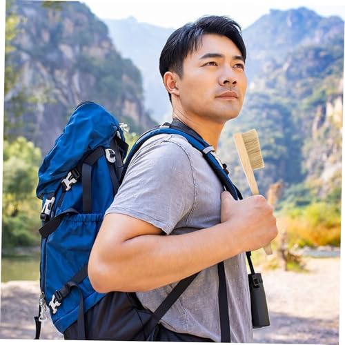 Mikikit Bouldering Brush for Rock Climbing Boar Hair Bristles Lightweight and Portable for Climbing Holds Essential Outdoor Fitness Equipment