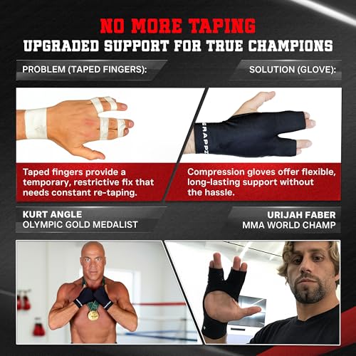 Finger Support Athletic Compression Gloves, Splint Alternative, Unisex M | Athletic Buddy Tape & Trigger Finger Sleeve & Brace, Arthritis Pain Relief & Joint Stabilizer for All Sports - size: Medium, style: Original Glove