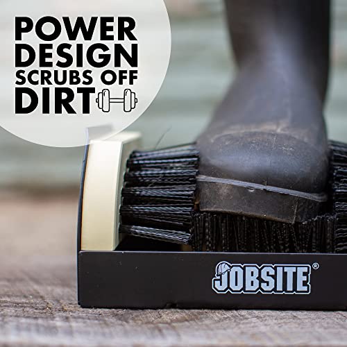 JobSite The Original Boot Scrubber - All Weather Industrial Shoe Cleaner & Scraper Brush - color: Brown - 1 Pack, size: 1 Pack