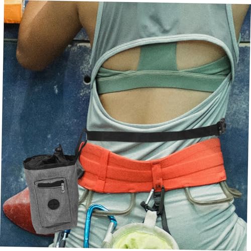 Generic Dynamic Chalk Bag Climbing Chalk Pouch Drawstring Versatile Training Pouch for Hiking Gym Dog Treats