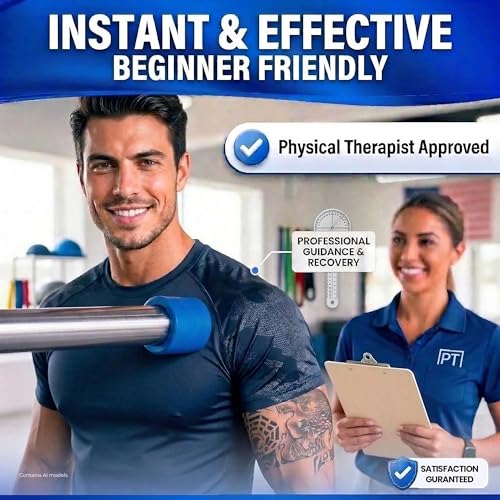 Muscle Trigger Silicone Barbell-Mounted Trigger Point Massage Tool for Back, Neck, Shoulders, Feet & Plantar Fasciitis Relief, Myofascial Release and Deep Tissue Muscle Recovery for Home and Gym | Back Neck Shoulders Plantar Fasciitis Myofascial Muscle Re