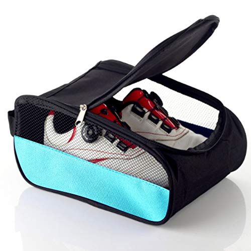 Golf Shoes Bag, Golf Shoe Bag Men, Travel Shoes Bags Zippered Sport Shoes Bag (Sky-Blue) - color: Sky-Blue