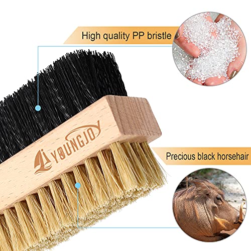 2 Pcs Sneaker Cleaning Brush Shoes Shine Dauber Suede Brush Nubuck Cleaner Crepe Applicators Suede Eraser Set(Dual with Eraser) - style: Dual with Eraser