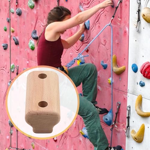 Wood Rock Wall Climbing Hold Climbing Portable Wooden Grip Fingerboard for Finger Strength Kids Adults Gym Indoor