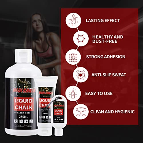 Liquid Chalk, Sports Chalk, Hand Grip Chalk,Weightlifting Chalk,Gym Chalk,Work Out Chalk for Cross Training, Powerlifting,Pole Dance - style: 50ML