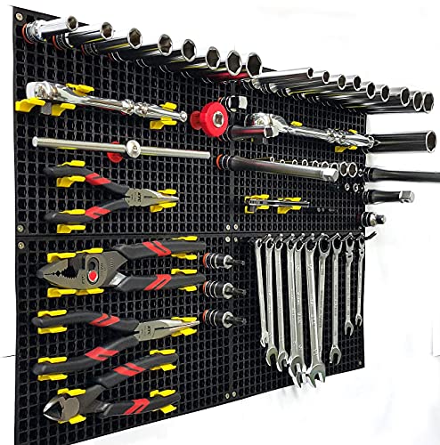 Ascend Tools Accessories for Organizer Genie Pegboards to Scale Up Organized Workspace (Metal Hooks 2.76 inch/70 mm - 10 Pieces) - style: Metal Hooks 2.76 inch/70 mm - 10 pieces per pouch