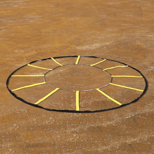 Semme Circular Agility Training Ladder, 12 Rungs Speed and Agility Trainer for Soccer Basketball, with Storage Bag, Premium Nylon Material