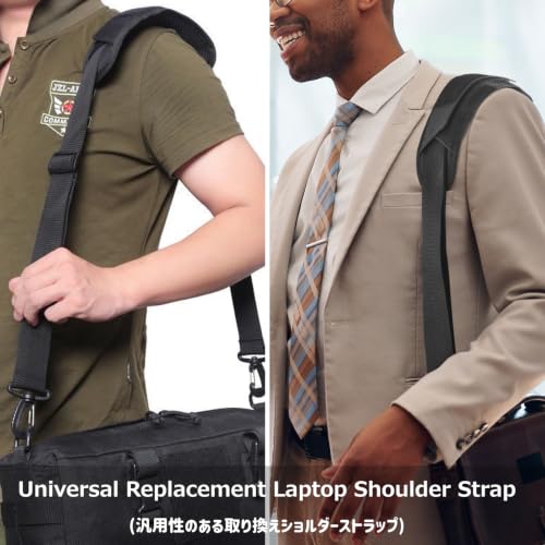 Wide Replacement Shoulder Strap Adjustable Crossbody Canvas Webbing for Messenger Bag Laptop Computer Bag - color: #1 - Khaki