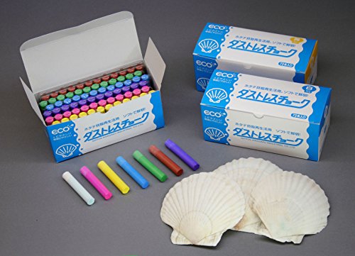 日本理化学 Dustless Chalk 72pcs, Red - color: Red