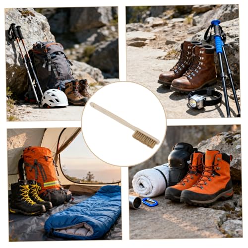 Bouldering Brush Rock Climbing Hold Cleaner with Ergonomic Wood Handle and Rapid Drying Bristles for Indoor and Outdoor Climbing Use