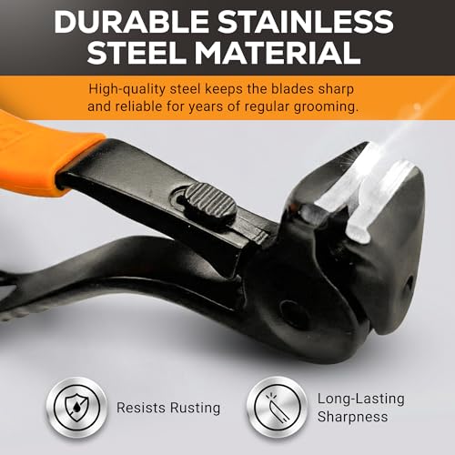 EZPIK Thick Toe Nail Clippers for Seniors with Nail File Set, Ergonomic Nail Cutter with 4.8” Long Handle, Angled Head & Stainless Steel Blades, Comfortable Toenail Clippers for Weak & Arthritic Hands