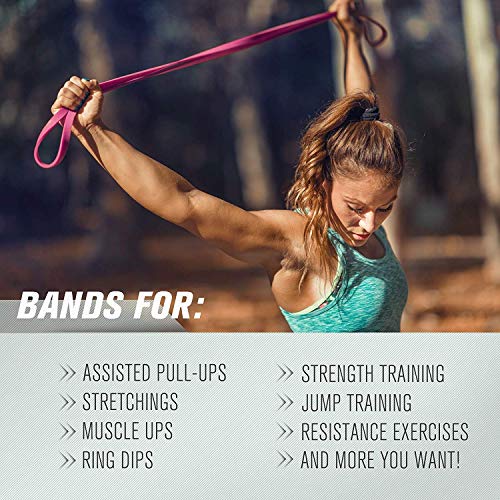 RitFit Pull Up Assist Band in Natural Latex for Stretching and Mobility | Resistance Band,Eco-Friendly Latex, Pull-Ups Powerlifting, Physical Therapy Rehab, Full-Body Training, Mobility Training - color: Combo