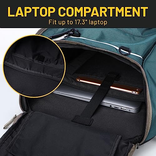 MIER Gym Backpack 40L Basketball Backpack with Ball Compartment & Shoes Storage Multi-Functional Sports Soccer Bag Large Equipment Back Pack Volleyball Backpacks for Men Women - color: Dark Green