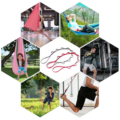 2pcs Daisy Chains, Adjustable Nylon Strap - color: Red