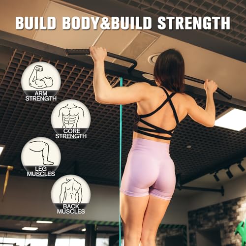 RitFit Pull Up Assist Band in Natural Latex for Stretching and Mobility | Resistance Band,Eco-Friendly Latex, Pull-Ups Powerlifting, Physical Therapy Rehab, Full-Body Training, Mobility Training - color: Rose Pink