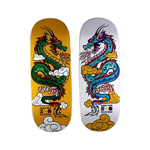 X NW 9s Fingerboards Deck (5-Layer 98x34mm)(Fortune Loong) - color: Fortune Loong 98x34mm