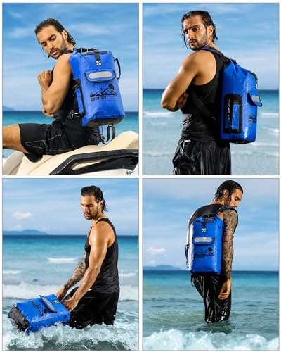 Dry Bag Backpack - color: Blue, size: 30L