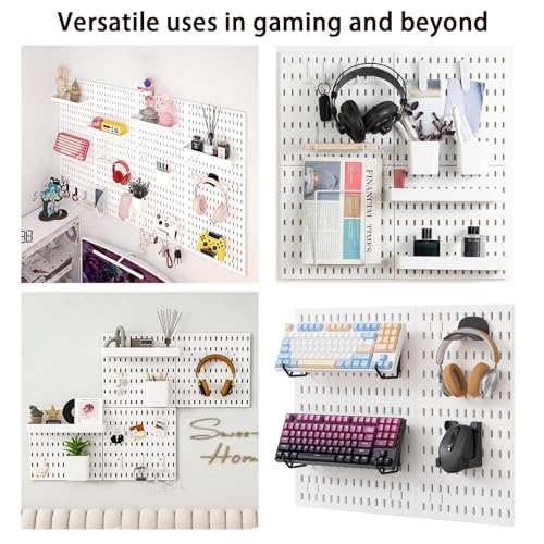 Revamp Your Space With A Versatile Pegboard Kit - Effortlessly Organize Home, Office, And Gaming Setup With Customizable Hanging Solutions (black)