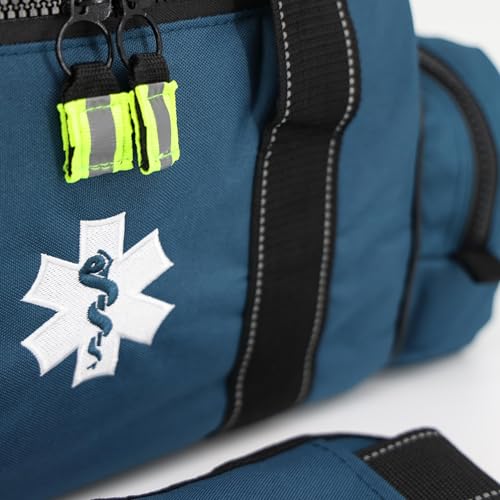 Lightning X Customizable Large EMT Medic First Responder EMS Trauma Jump Bag w/Embroidered Name - BLUE - color: Blue