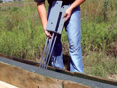 SWP66 | Sturdi-Wall Plus Wet Set Bracket 6x6 | Heavy Duty Structural Concrete Anchor for Pole Barn Construction Concrete Foundation | Tri State Perma-Column