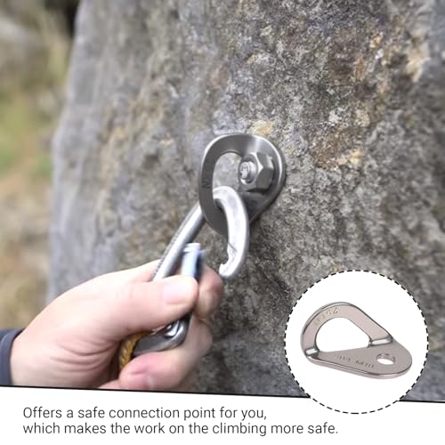 Climbing Bolt Hanger - Stainless Steel Rock Climbing Anchor Bolt Outdoor Gear Rescue Hammock Installation, Fits for Bolt, 2PCS - size: 25KN, style: M10