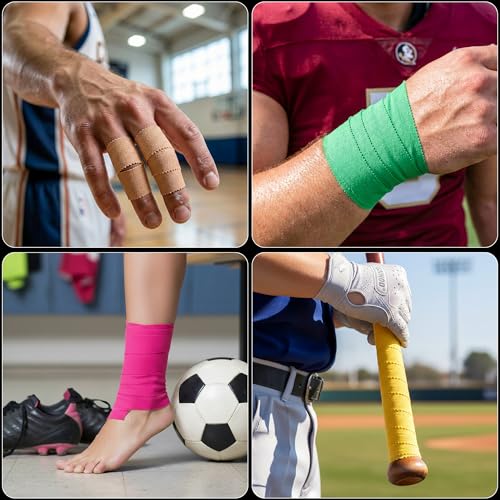 Cannon Sports Premium Athletic Tape - 1.5” x 45 Feet Per Roll - Easy Tear, No Sticky Residue, Very Strong, Hypoallergenic and Latex Free - Ideal for Sprains, Strains, First Aid - Pack of 3 (Black) - color: Black