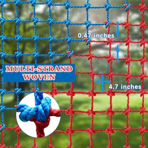 Climbing Cargo Net, Polyester Playground Climbing Net, Heavy Duty Large Military Climbing Net for Kids Outdoor, Kids Safety Protection Net, Rope Ladder, Jungle Gyms, Swingset, Treehouse - size: 3ft x 9ft