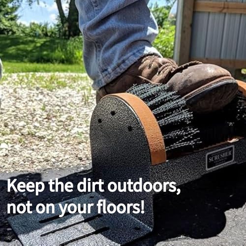 Big Boot Scrusher Extra Wide Outdoor Boot Brush Scraper American Made