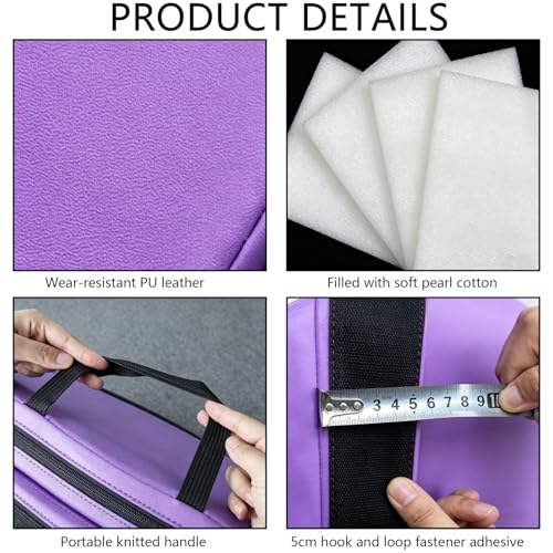 Foldable Pole Crash Mat, Pole Dance Mat, Anti-Collision Cushioned PU Leather Mat for Yoga, Gymnastics, Pole Dancing Pink 2" Tx5.9'W
