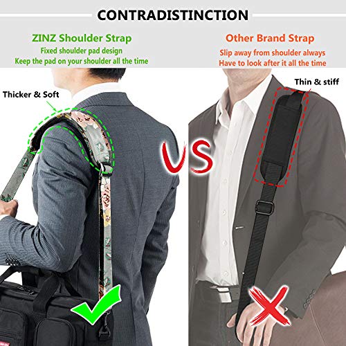 Bag Shoulder Strap, Padded Adjustable Shoulder Strap Replacement - color: Light Rose, size: 57"