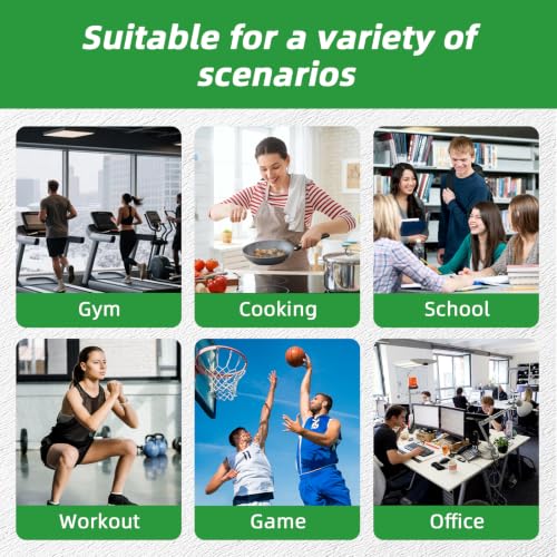 Gym Timer Clock with Remote Control & Push Button,7 RGB Color, Programmable Interval Timer, Countdown/Up Stopwatch,Wall Clock for Home Gym Garage,Portable Training Accessories(Battery+Stand) - style: battery+stand