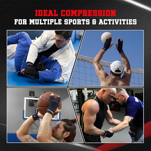 Finger Support Athletic Compression Gloves, Splint Alternative, Unisex XL | Athletic Buddy Tape & Trigger Finger Sleeve & Brace, Arthritis Pain Relief & Joint Stabilizer for All Sports - size: X-Large, style: Original Glove