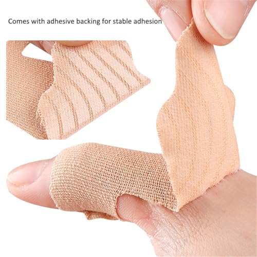 Precut Kinesiology Tape for Thumb, 30 PCS Self Adhesive Thumb Protecting Tape Big Toe Straps, Elastic Athletic Tapes, Breathable Latex-Free Tapes Finger Toe Patches for Joints Muscle Support (Blue) - color: Blue