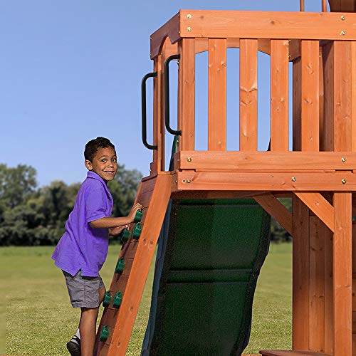 17 Inch Black Playground Handles Metal Set of 2 - Playset Safety Handles, Swing Sets Accessories Grab Handle, Indoor Kids Climbing Monkey Bar for Playhouse, Treehouse, Jungle Gym - color: Black-2pack
