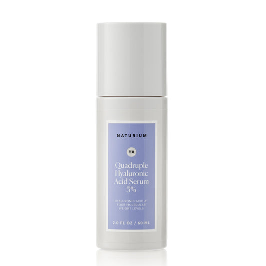 Naturium Quadruple Hyaluronic Acid Serum 5% Jumbo, Hydrating & Plumping Face Serum, Anti-Aging & Moisturizing Skin Care, Fragran