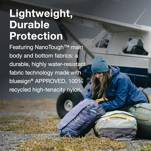 Osprey Transporter Lightweight Travel Duffel Bag - Extra Large Water Resistant Durable Gear Bag for Men and Women - color: Blue Flame/Nocturnal Blue, style: 65l