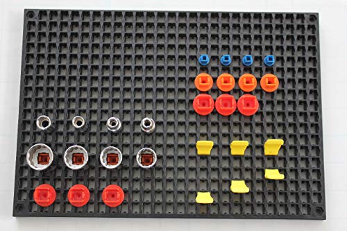 Ascend Tools Organizer Genie 1/4" Socket Holder Pegboard Accessory – Holds 1/4" Drive Sockets (50 Per Pack), Tool Storage Organizer - style: 1/4'' drive socket holders - 50 pieces