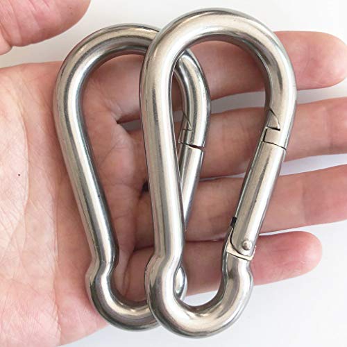 Tree Swing Straps, 2 PCS 25cm / 9.8inches Heavy Duty Hanging Straps Holds 440 lbs with Carabiner Perfect for Hammock, Plank - color: 25cm straps with Carabiner