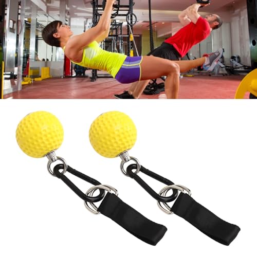 1 Pair Climbing Training Grip Balls with Straps, Pull Up Grips for Indoor and Outdoor Horizontal Bar, Slip-Resistant PU Material for Hand and Muscle Strength Training
