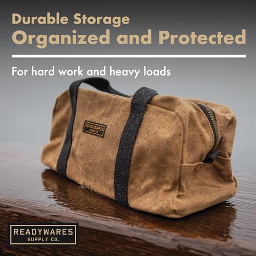 Readywares 12" Utility Bag | Waxed Canvas Small Heavy Duty Tool Bag