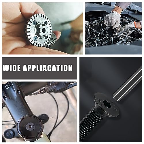 219 Pcs Black Metric M4 M5 M6 Flat Head Socket Cap Screws Countersunk Bolts, Alloy Steel Hex Socket Cap Bolts and Nuts, Allen Socket Drive Screws - size: Black Flat Head