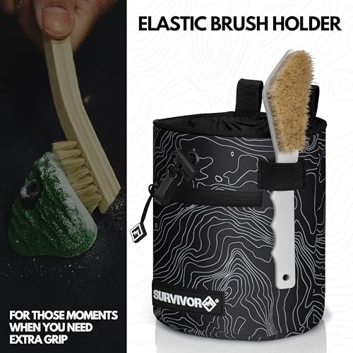 SURVIVOR Chalk Bag + 150ML Liquid Chalk Bundle