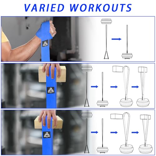 Pinch Grip Strength Trainer Set – Beech Wood Rectangle Block & Dual-Use Half Ball – with Extended Strap Loading System for Hand, Finger & Arm Wrestling Training